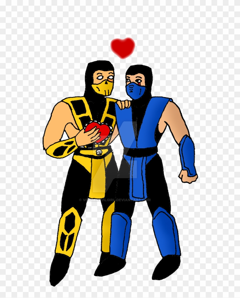 Scorpion X Sub Zero Happy Valentines Day By Voltarevilgirl - Scorpion X Sub Zero #1253167