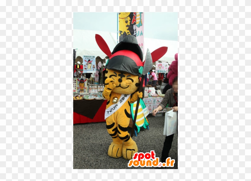 Toranyan Mascot, Orange And Black Tiger With A Big - Mascot #1253271