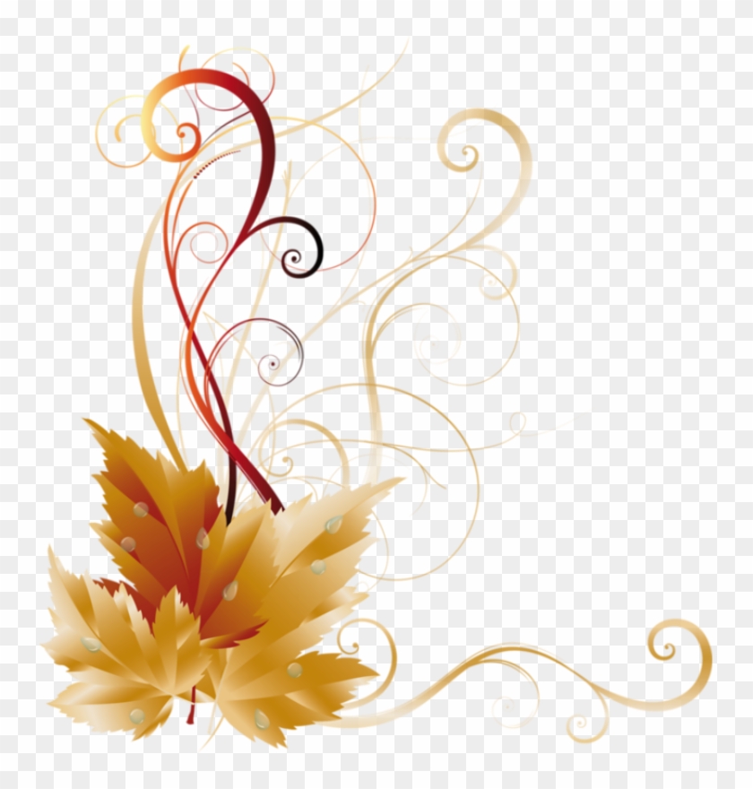 Picture Borders, Fall Images, Scrapbook Borders, Thanksgiving - Side Border Design Png #1253404