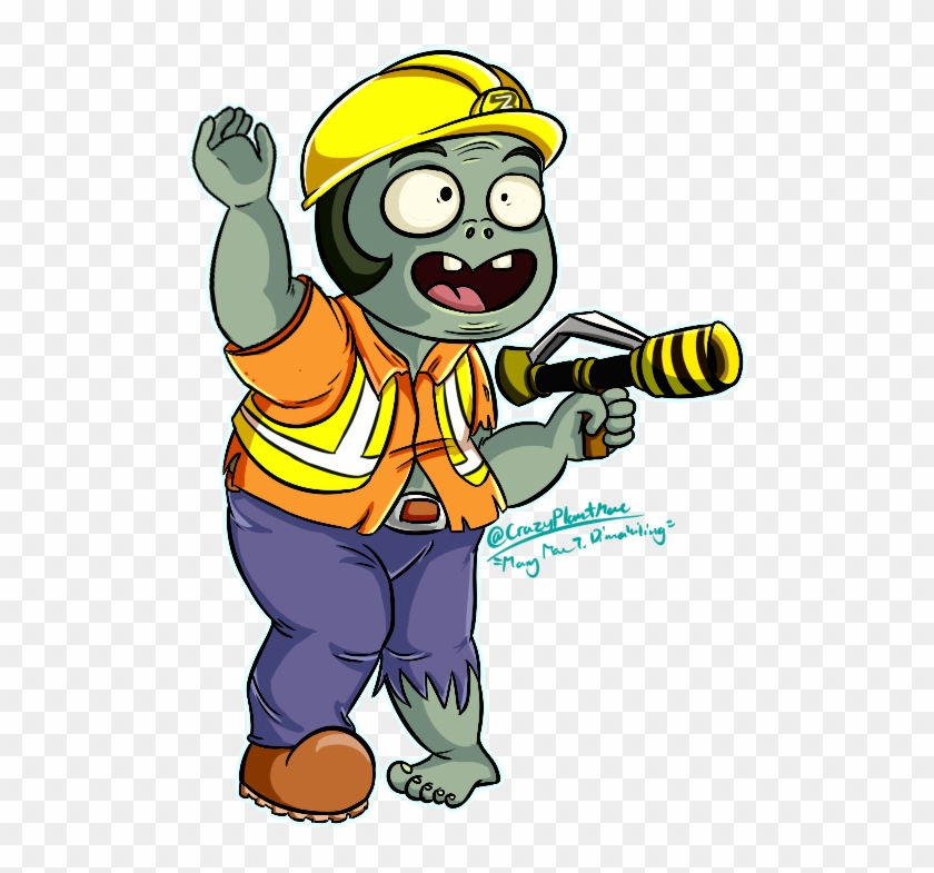 Engineer Zombie By Crazyplantmae - Plants Vs Zombies Engineer #1253432