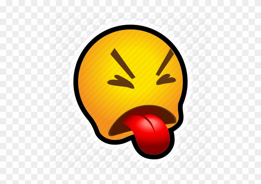 Clipart Of Disgusted Emoji Vector Icon K50532444 - Disgusted Face Clipart #1253471