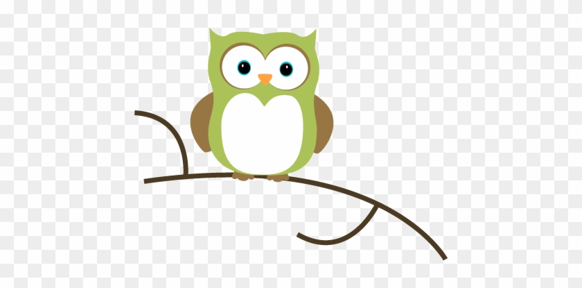 Owl On A Branch - Clip Art #1253637