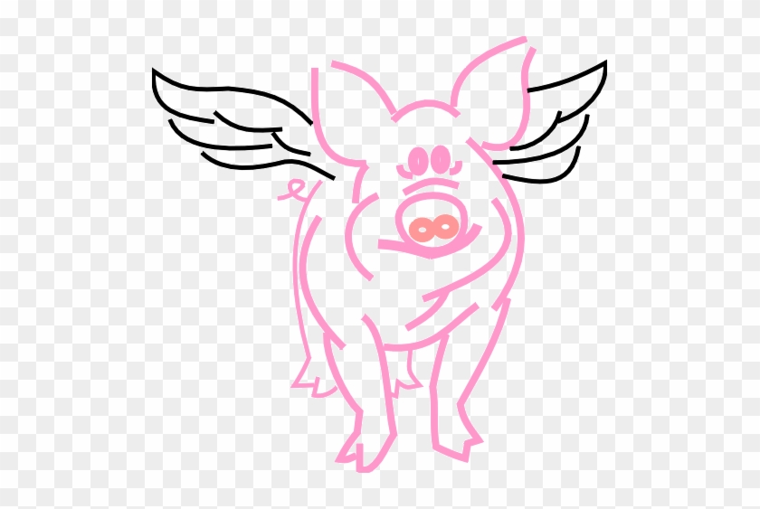 Flying Pig Clipart - Pig #1253683