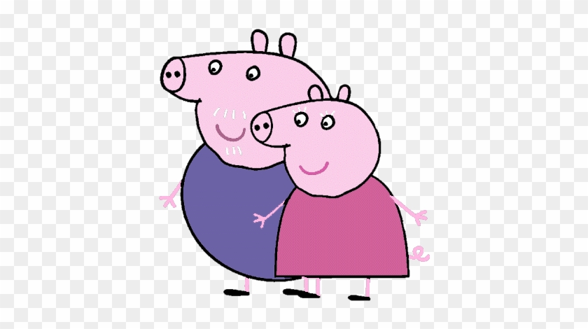 Mud Clipart Peppa Pig - Peppa Pig Granny And Grandpa Pig #1253688