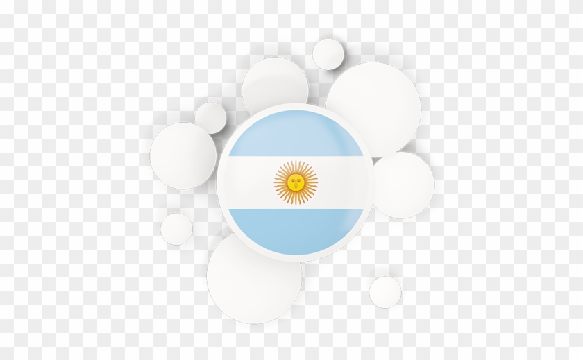 Illustration Of Flag Of Argentina - Circle #1253726