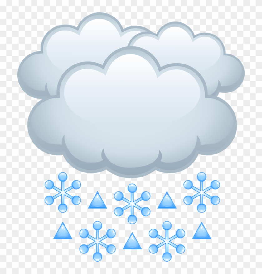 Cartoon Cloud Clip Art - Nubes Con Gotas De Lluvia #1253758