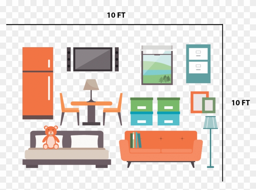 10 X 10 Or 100 Sq - Studio Couch #1253764