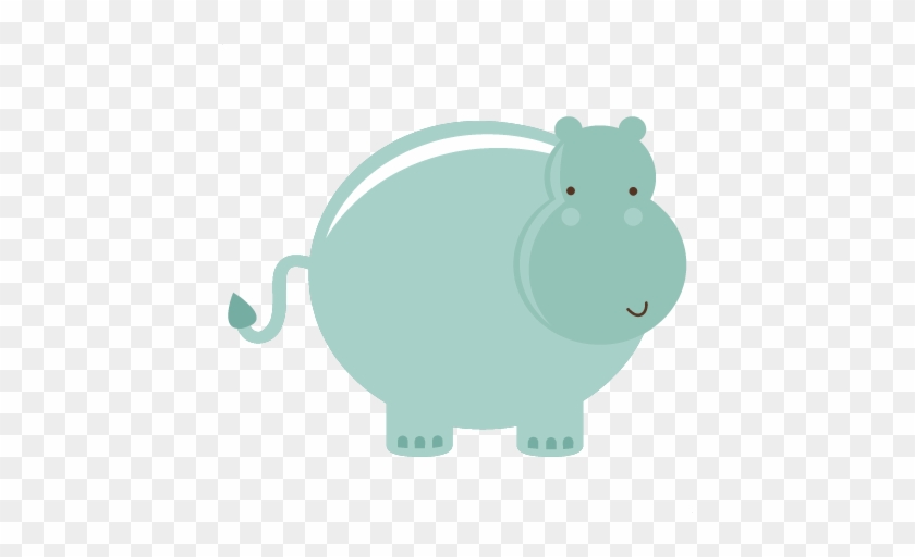 Cute Hippo Svg File For Scrapbooking Hippo Svg File - Hippopotamus #1253783