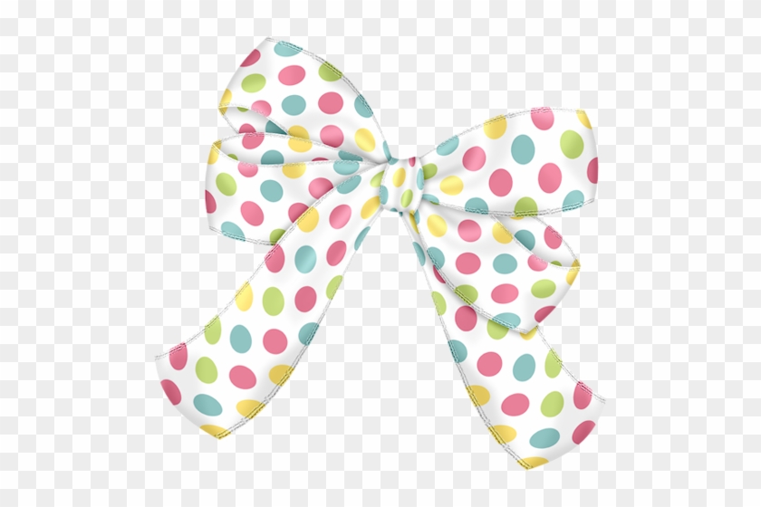 Ssam Cutiepatootie Bow4 - Polka Dot Ribbon Transparent Bow #1253811