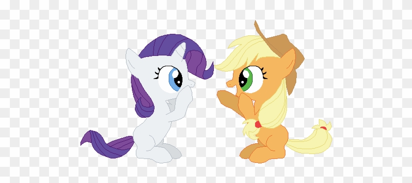 Rarity And Applejack Bffs By Tomdantherock - Applejack And Rarity Gif #1253821