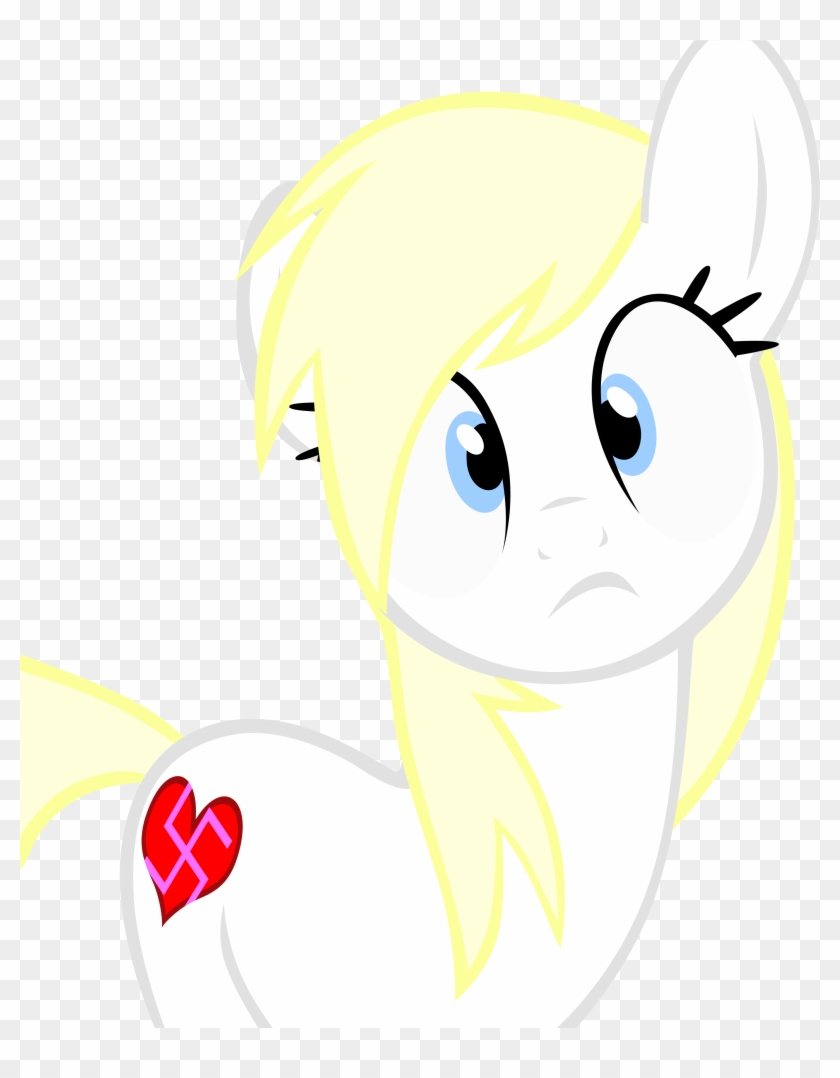 Chip, Aryan Pony, Blonde, Heart, Looking At You, Nazi, - Mlp Nazi Pony #1254136