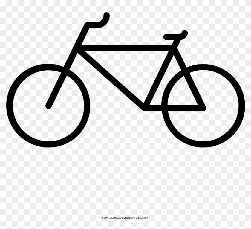 Bicycle Coloring Page - Vélo Pictogramme #1254273