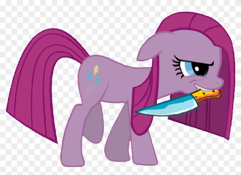 Invisibleguy-ponyman, Knife, Pinkamena Diane Pie, Pinkie - Characters From My Little Pony #1254301