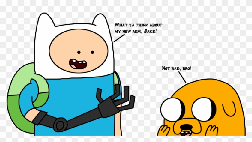 Jake Sees Finn's Robotic Arm By Marcospower1996 - Adventure Time Finn Robot Arm #1254305