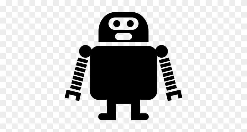 Robot Of Long Arms And Short Legs Vector - Robot Symbol Png #1254376