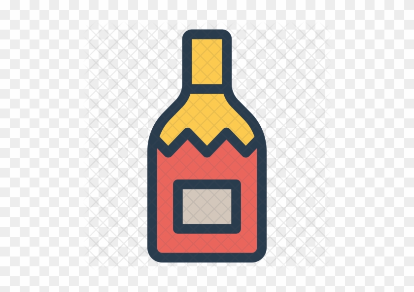 Alcohol Bottle Icon - Glass Bottle #1254500