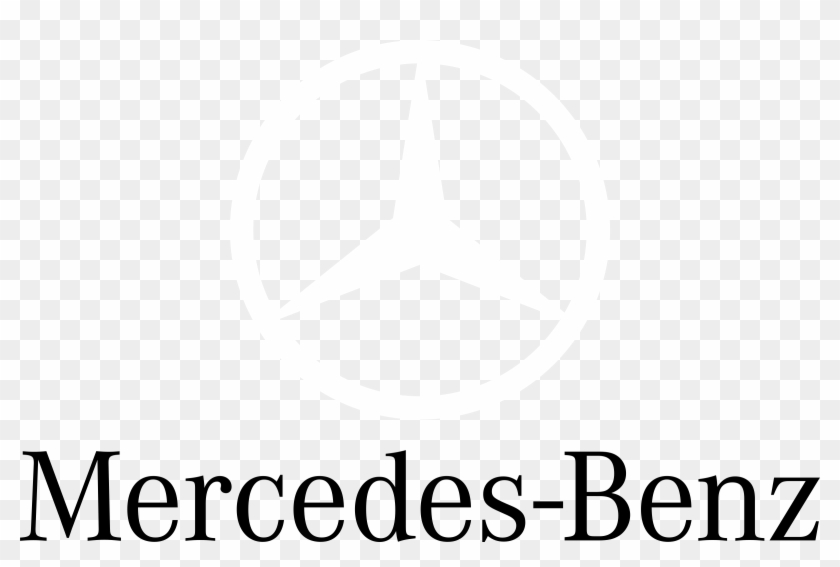 Mercedes Logo Black And White - Mercedes Benz #1254620