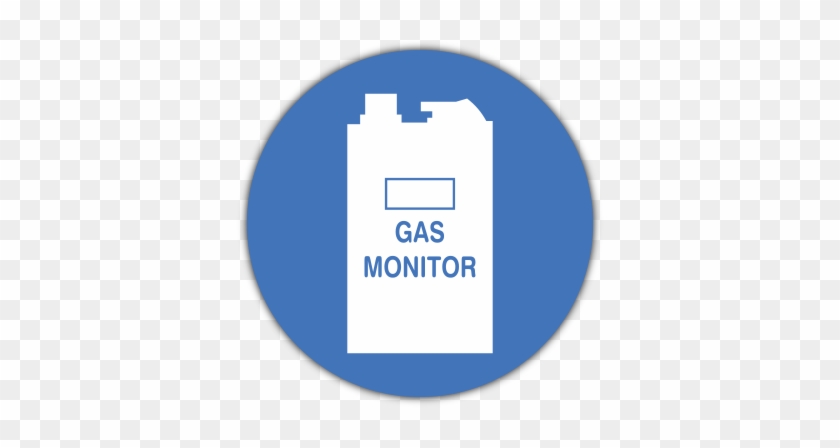 Carbon Monoxide Gas Monitor Safety Sign - Jpg File Icon Png #1254633