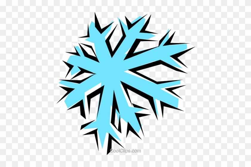 Snowflake Royalty Free Vector Clip Art Illustration - Clip Art #1254696