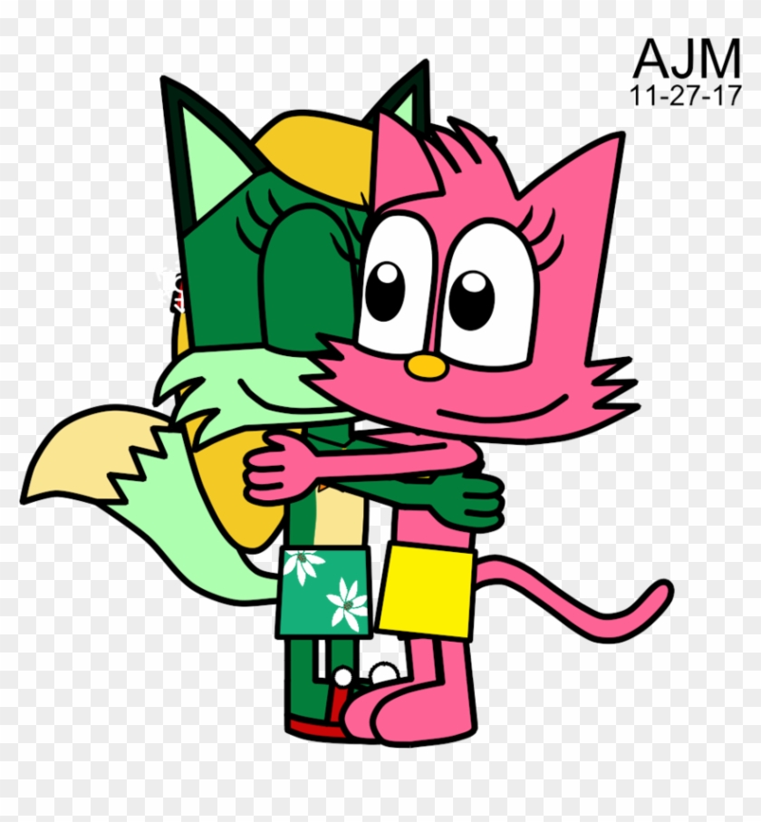 Snowflake Hugging Layla By Makatoons - Cartoon #1254702