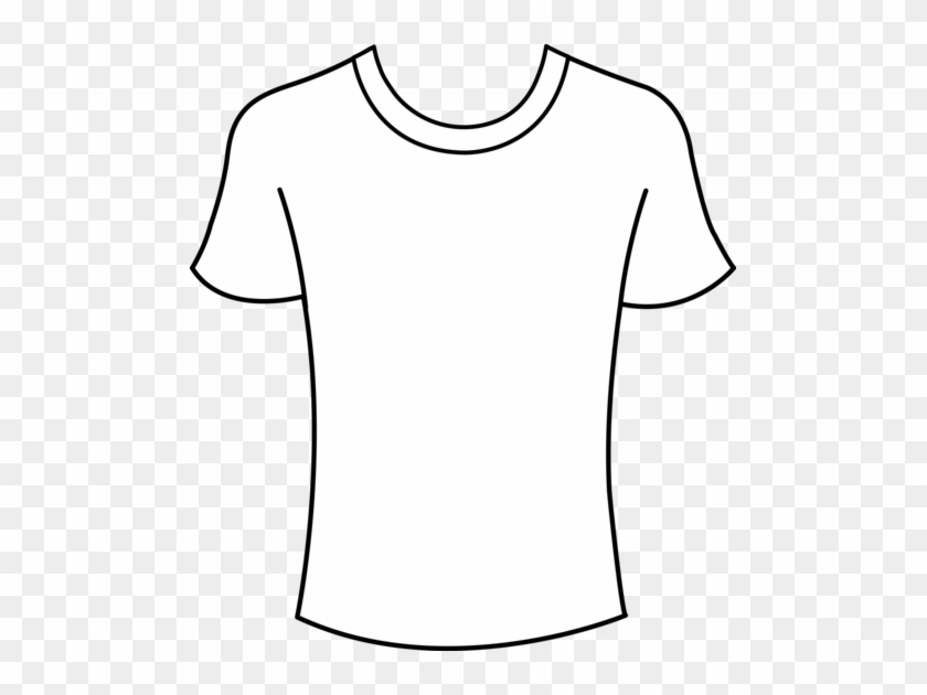 Clipart T Shirt Outline - T Shirt Cake Template #1254717