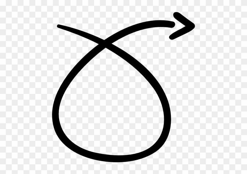 Scribble Free Icon - Swirly Arrow #1254912