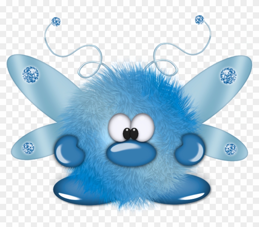 Cartoon - Cute Furry Monster Clipart #1254957