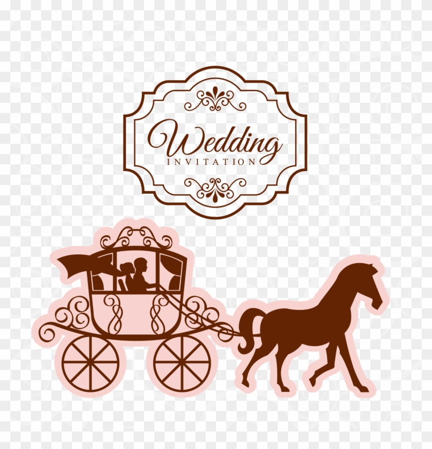 Wedding Invitation Stock Illustration Illustration - Horse And Carriage Wedding Art #1255021