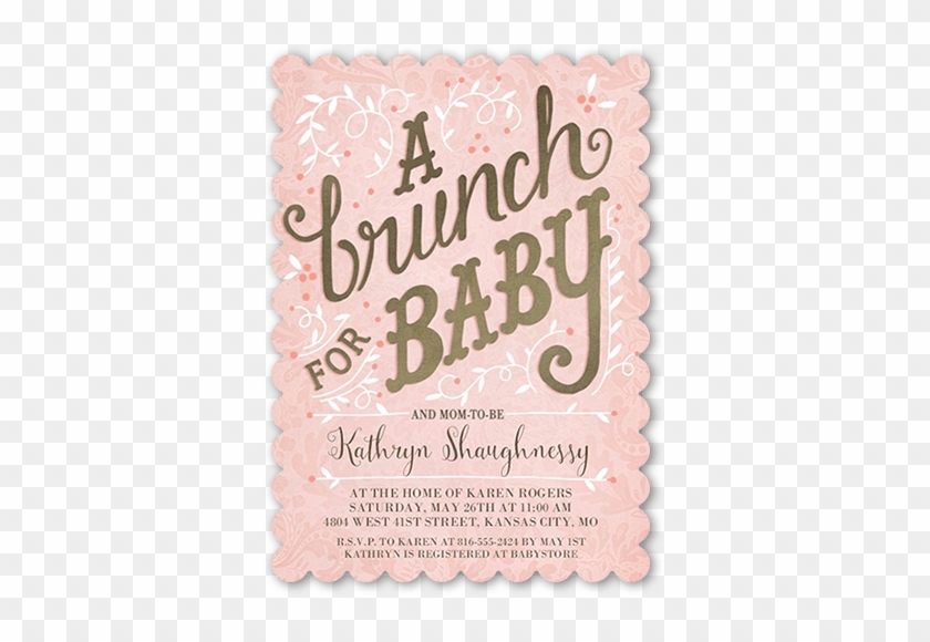 Diy Baby Shower Invitations For Girls Shutterfly - Girl Baby Shower Brunch #1255040