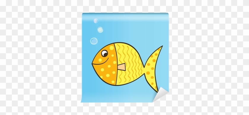 Gold Yellow Cartoon Fish - Cute Cartoon Fish #1255045