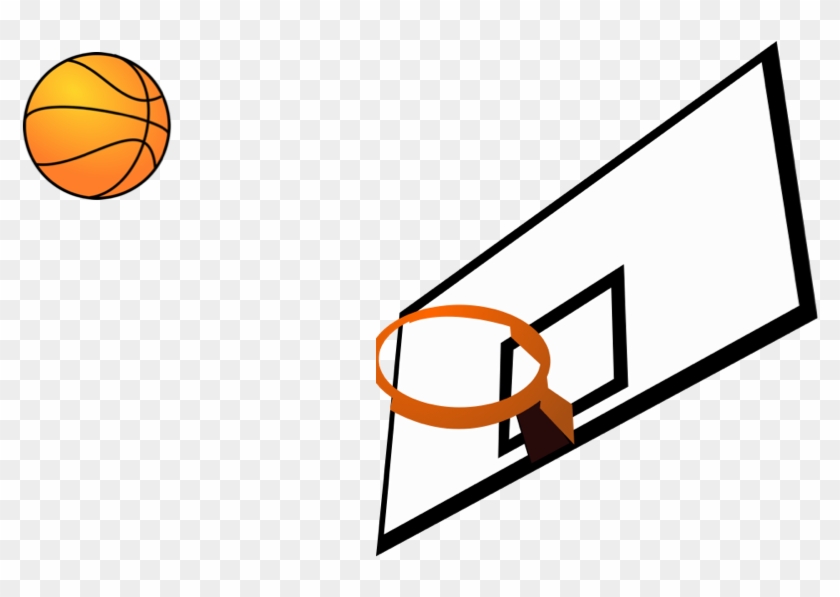 Ball And Rim - Basketball Hoop Clip Art #1255069