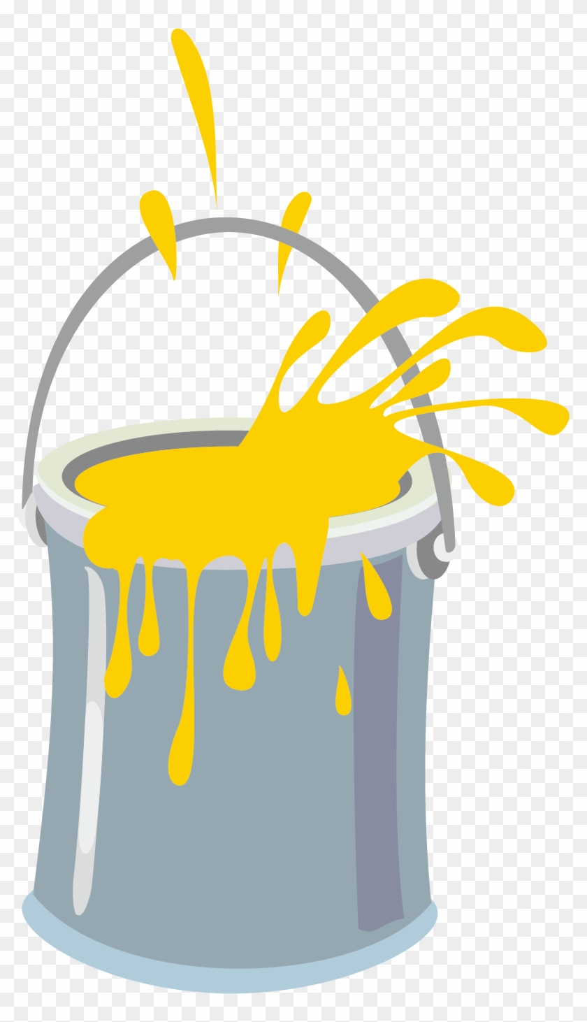 Paint Bucket Yellow Clip Art - Paint #1255151