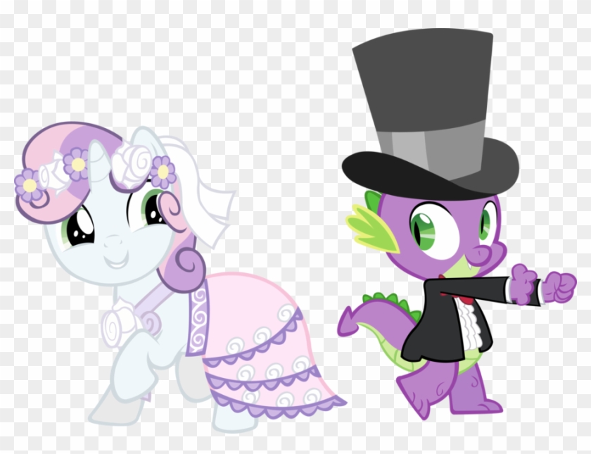 Spike And Sweety Belle By Sapoltop - Spike And Sweetie Belle Dm29 #1255296