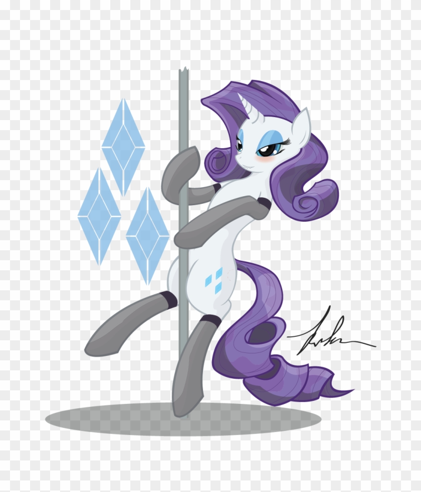 Rarity Pole Dancing - Cartoon #1255351