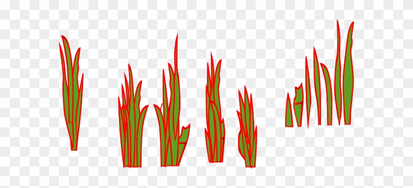 How To Set Use Green Red Grass Svg Vector - Grass Clip Art #1255376