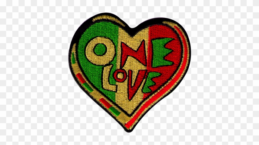 One Love Heart - Peace And Love Patches #1255378