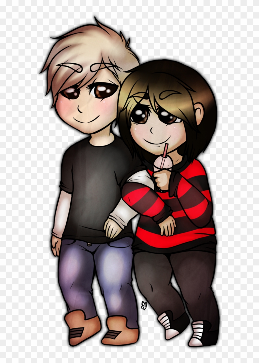 Lucy And Rap Monster Chibi By Emmyizawa - Cartoon - Full Size PNG ...