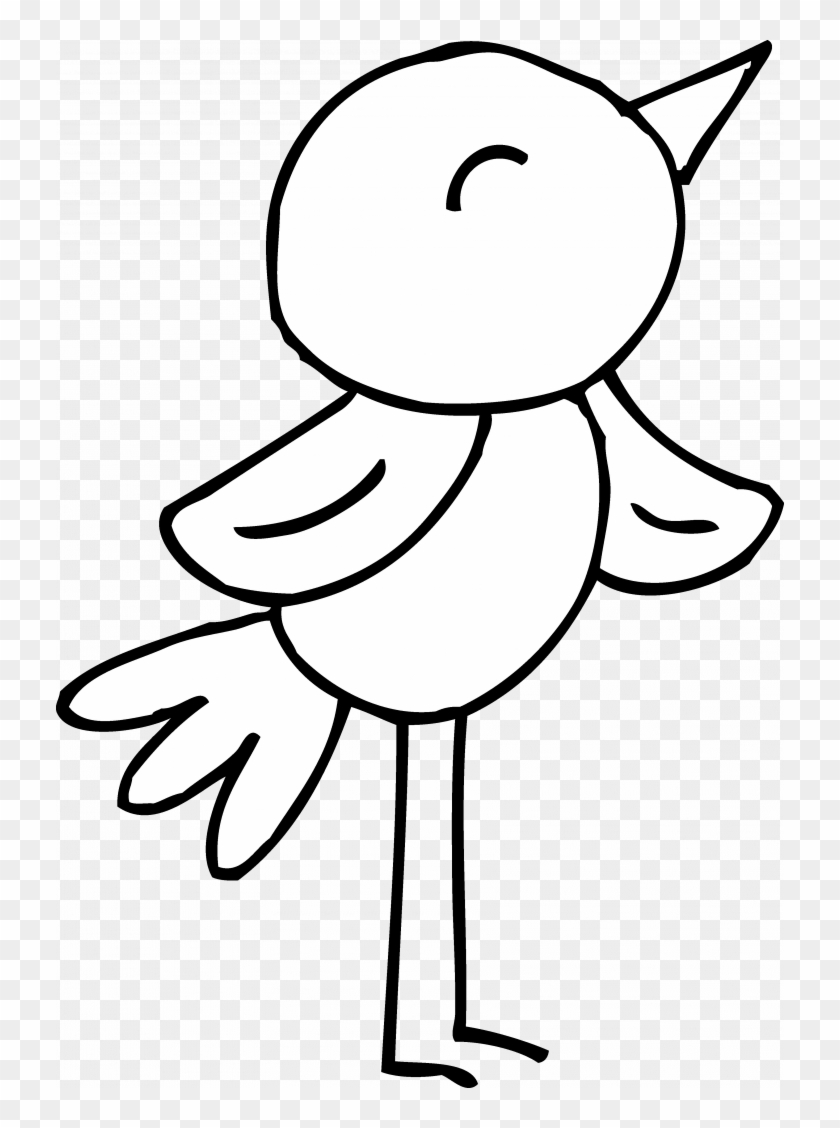 Spring Bird Coloring Page Clip Art Baby Sheets Pages - Spring Clip Art Free Black And White #1255510