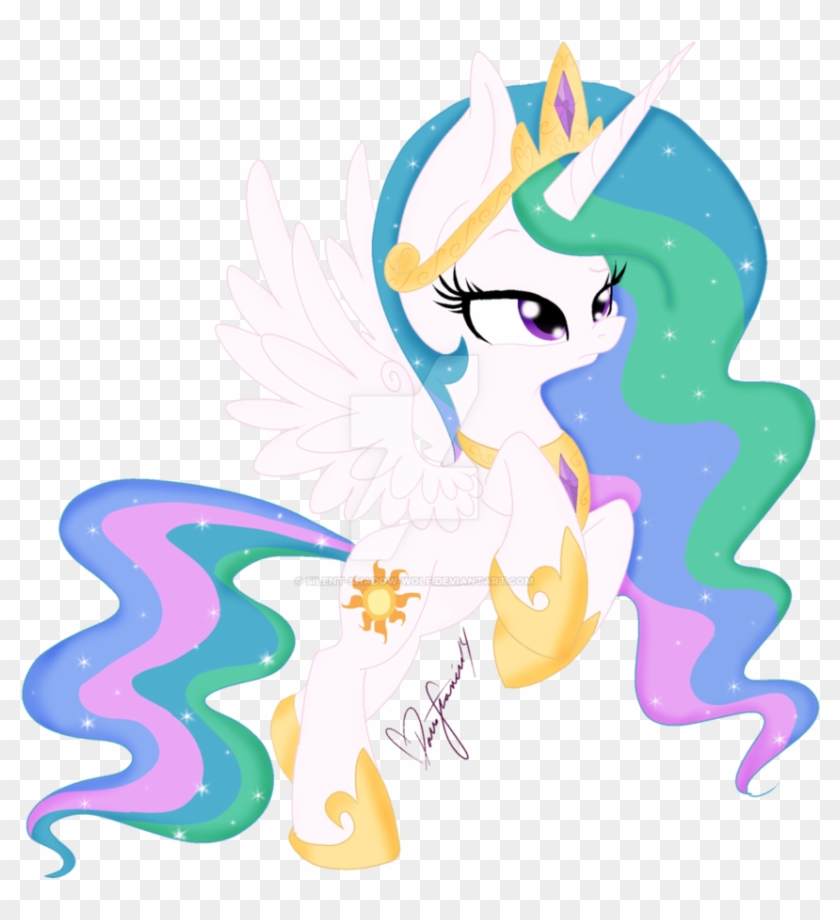 Princess Celestia By Silent Shadow Wolf - Wolf Celestia #1255551