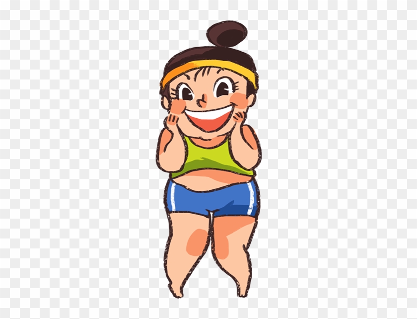 Chubby Diet Girl - Cartoon #1255586
