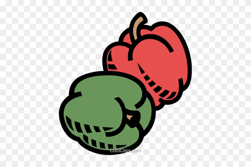 Red And Green Pepper, Vegetable Royalty Free Vector - Mount Horeb #1255625