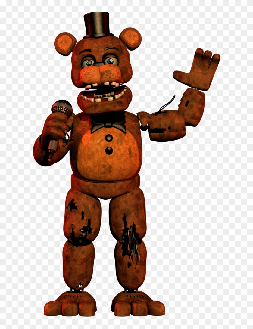 Coolio New Spicy Freddy By Theminegamer Coolio New - Fnaf 2 Withered Freddy  - Free Transparent PNG Clipart Images Download