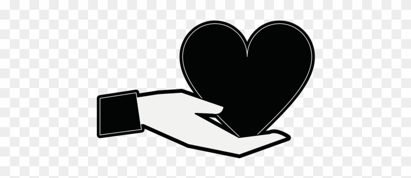 Hand Holding Heart Cartoon Valentines Day Related Icon - Vector Graphics #1255792