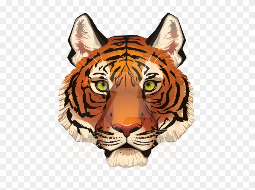 Tiger Face By Eliket On Deviantart - Tiger Face By Eliket On Deviantart #1255846
