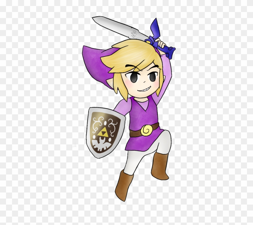 “ Purple Toon Link Alt - Cartoon #1255999