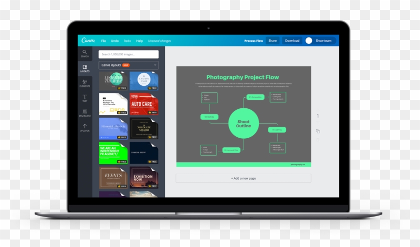 Explain Your Process Using Clever Symbols, Shapes And - Flowchart Canva #1256241