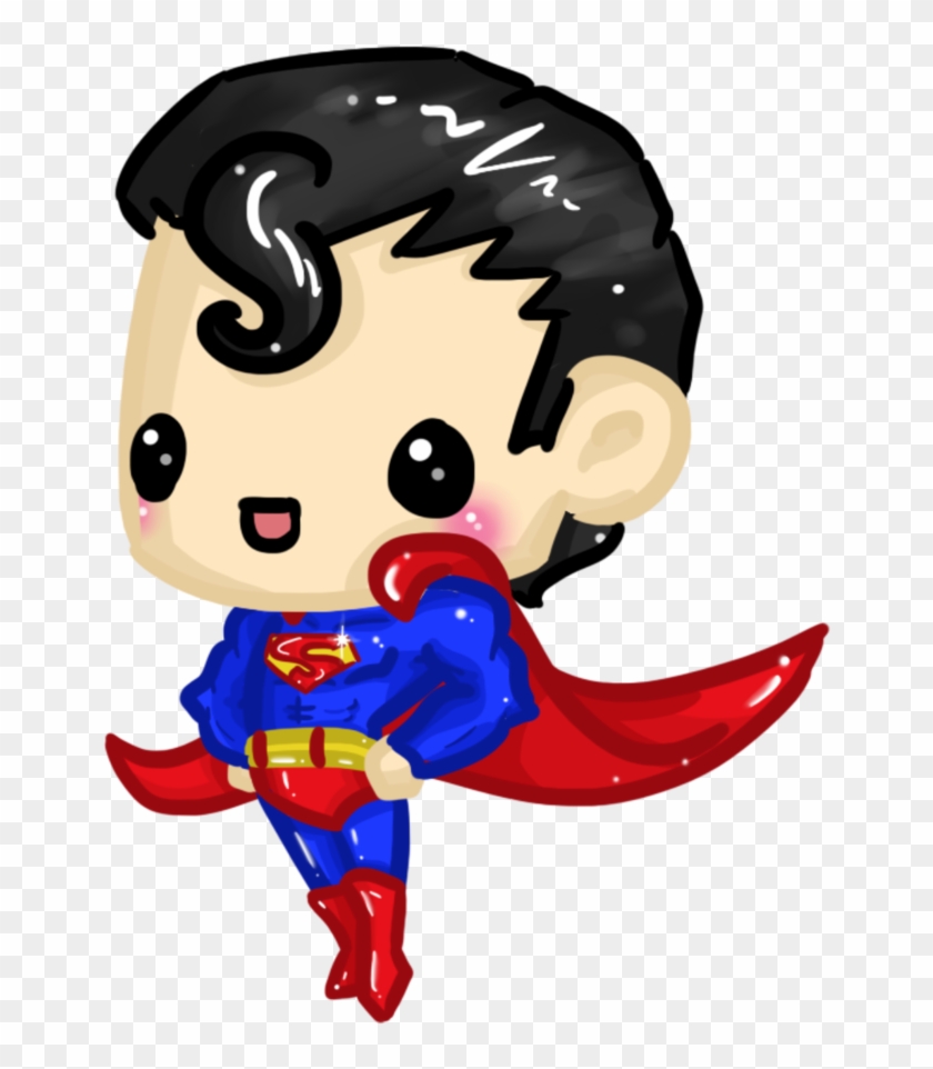 Free Batman And Superman Chibi - Superman Chibi Png #1256321