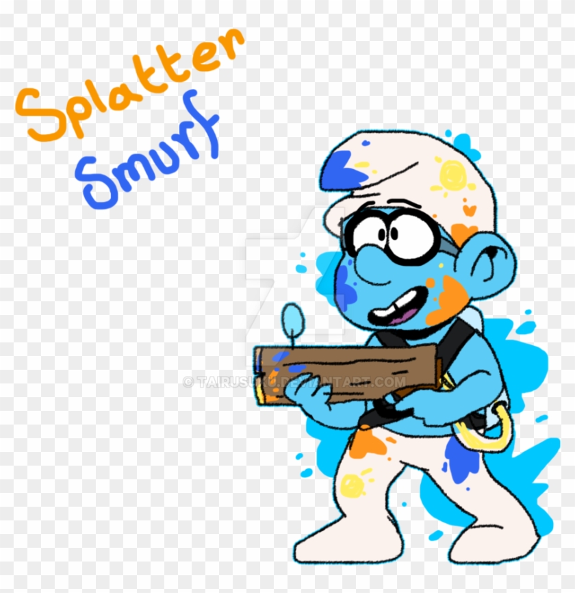 Splatter Smurf By Tairusuku Smurfs - Splatter Smurf By Tairusuku Smurfs #1256601