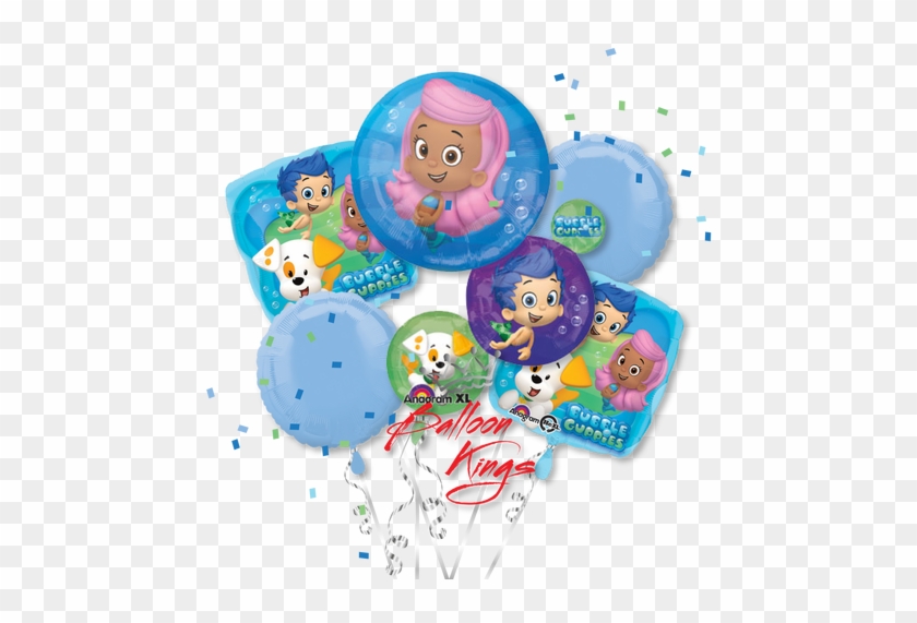 Bubble Guppies Bouquet - 18" Bubble Guppies Blue Foil Balloon #1256663