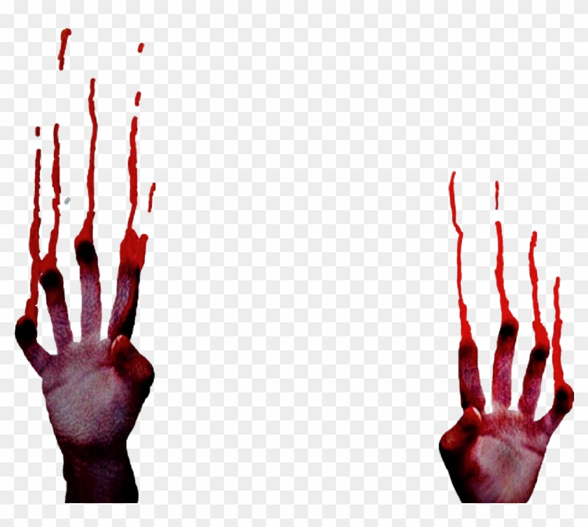 Hands Blood Splatter Bloody Drip Halloween Memezasf - Halloween #1256768